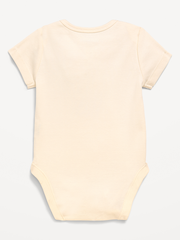 Unisex Short-Sleeve Graphic Bodysuit for Baby