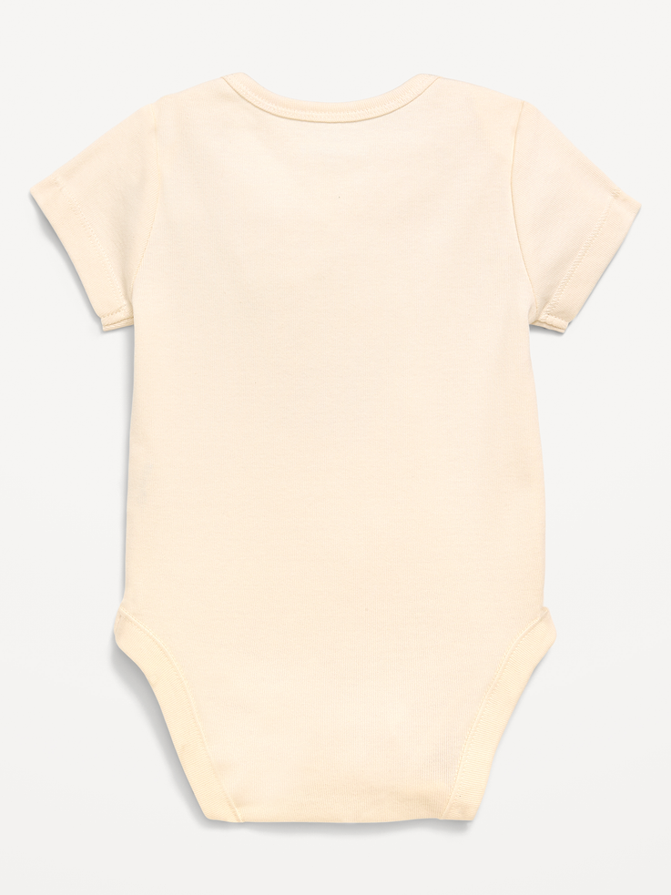 Image 3 of 3, Unisex Short-Sleeve Graphic Bodysuit for Baby