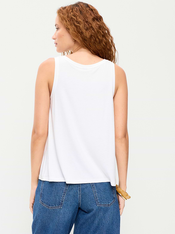 Camisole luxueuse à encolure dégagée