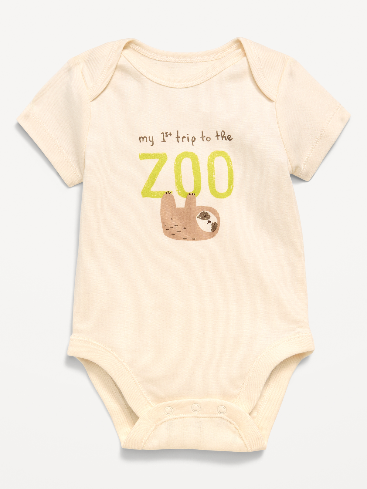 Image number 2 showing, Unisex Short-Sleeve Graphic Bodysuit for Baby