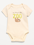 Image number 2 showing, Unisex Short-Sleeve Graphic Bodysuit for Baby