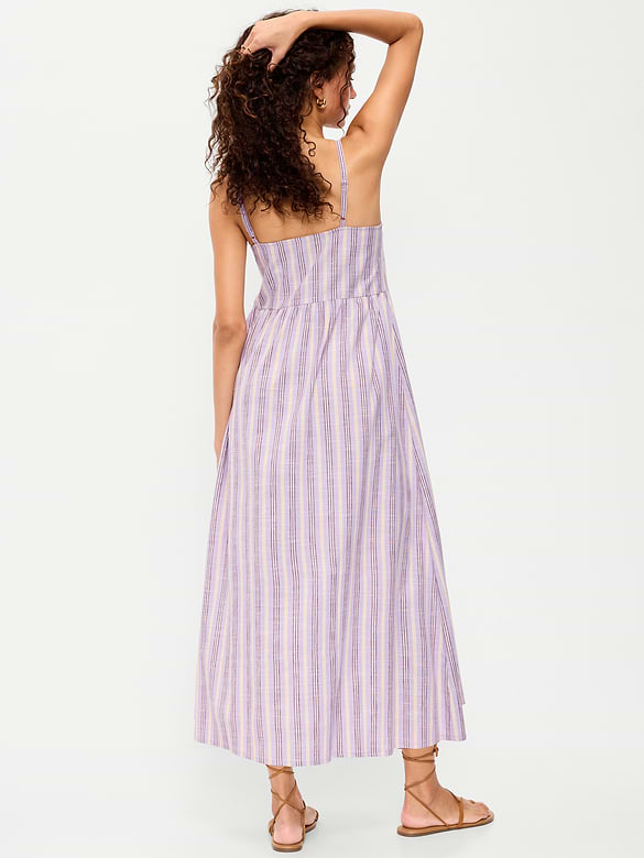 Sleeveless Beaded Boho Maxi Dress