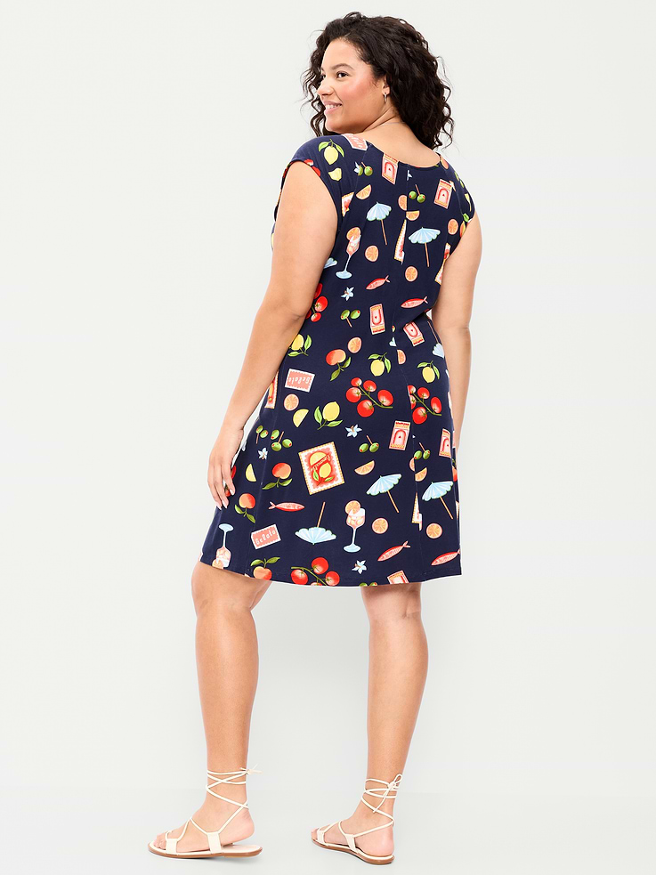 Image number 10 showing, Short-Sleeve Scoop-Neck Mini Dress