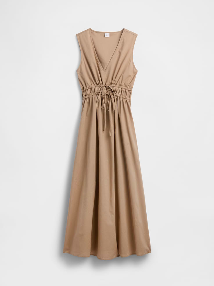 Image number 6 showing, Sleeveless Tie-Front Maxi Dress