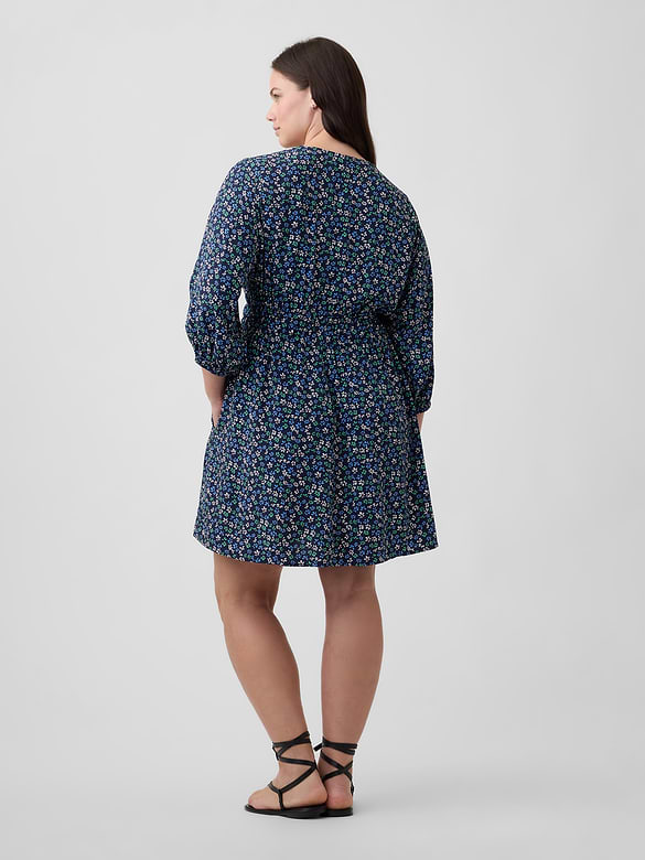 V-Neck Mini Dress