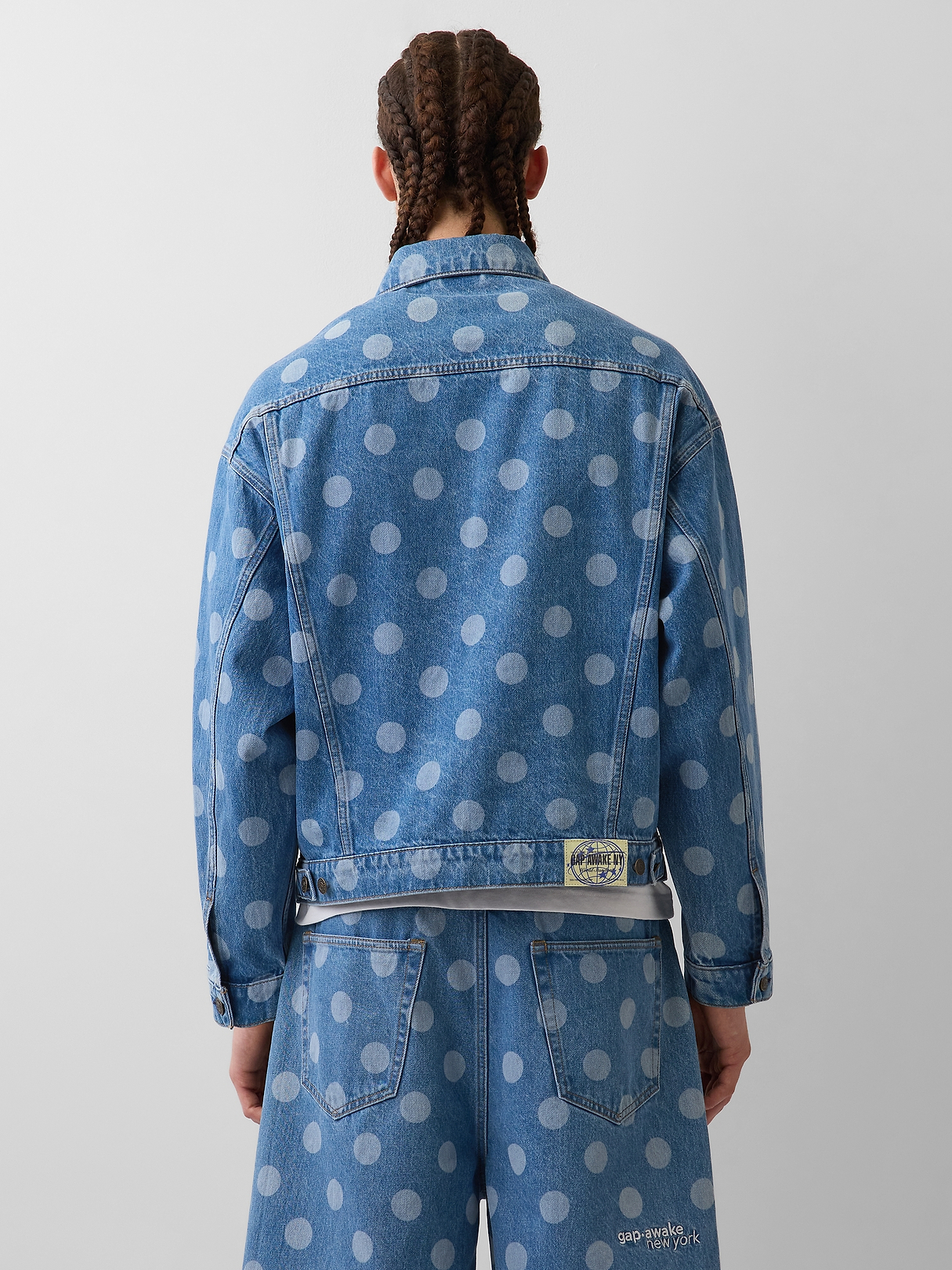 Gap × Awake NY Oversized Dotted Icon Denim Jacket | Gap