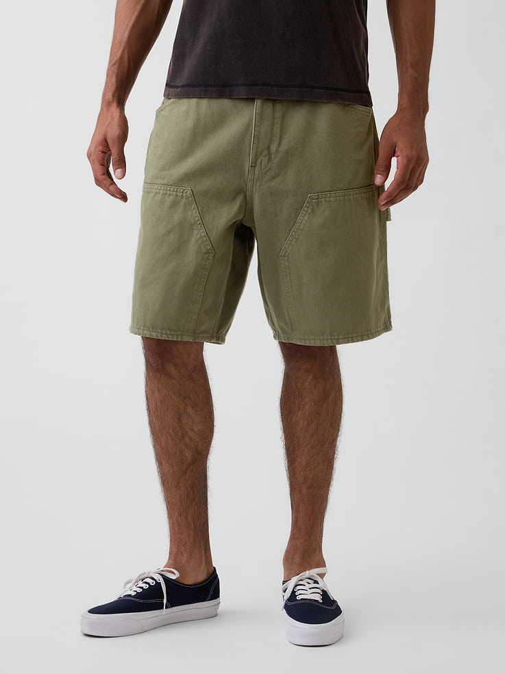 Image number 2 showing, 9" Loose Denim Carpenter Shorts