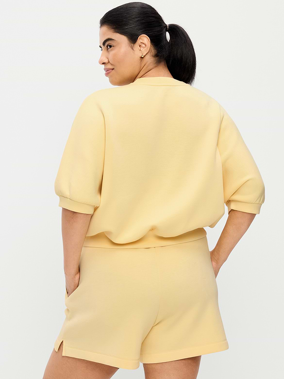 Bounce Fleece Dolman-Sleeve Top