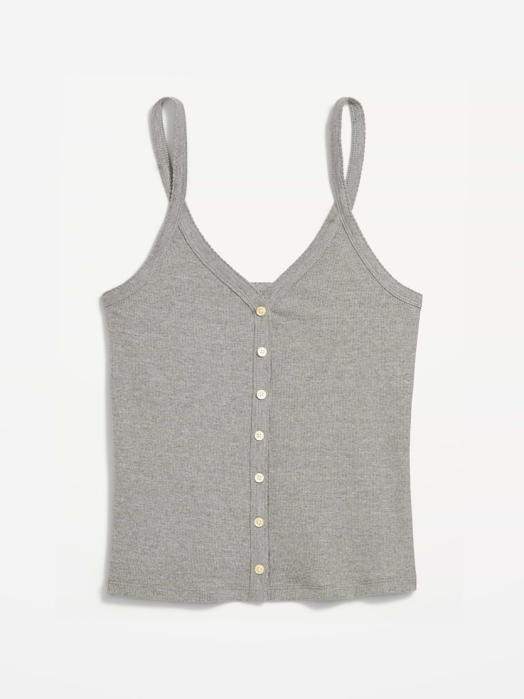 Image number 3 showing, Button-Front Cami Tank Top
