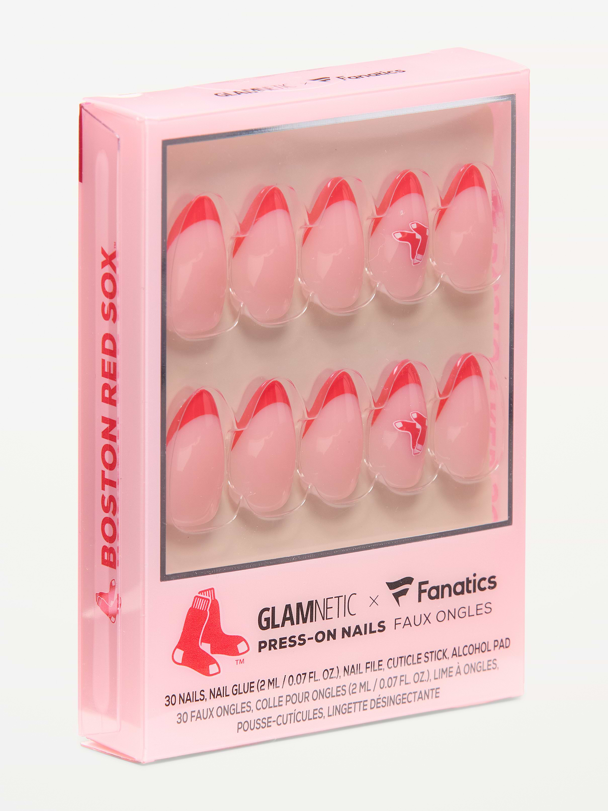 Image 1 of 2, cuticle stick, double-sided nail file, 30 nails (15 inclusive sizes, 30 pieces), nail glue (2 mL / 0.07 fl. oz.), alcohol pad, each wear lasts up to 2 weeks, waterproof and customizable, Product #916103