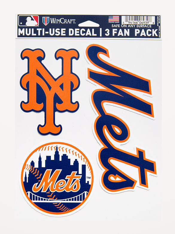 WinCraft® New York Mets 3-Pack Multi-Use Decals