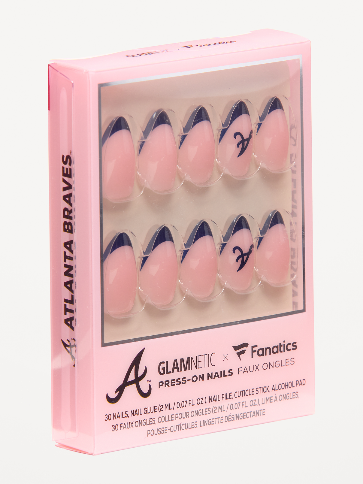 Image 1 of 2, cuticle stick, double-sided nail file, 30 nails (15 inclusive sizes, 30 pieces), nail glue (2 mL / 0.07 fl. oz.), alcohol pad, each wear lasts up to 2 weeks, waterproof and customizable, Product #916160