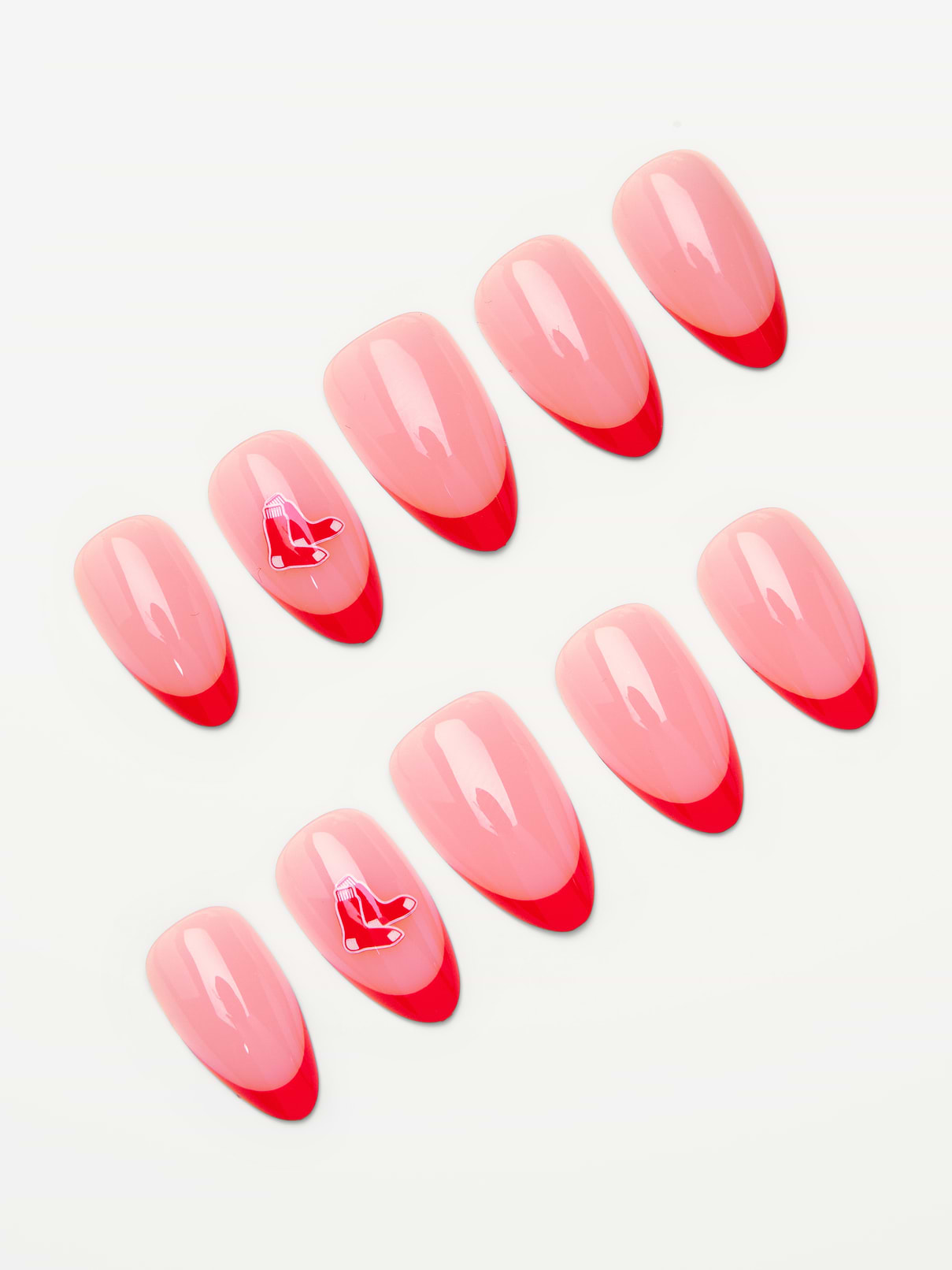 Image 2 of 2, Glamnetic x Fanatics Boston Red Sox Press-On Nail Kit