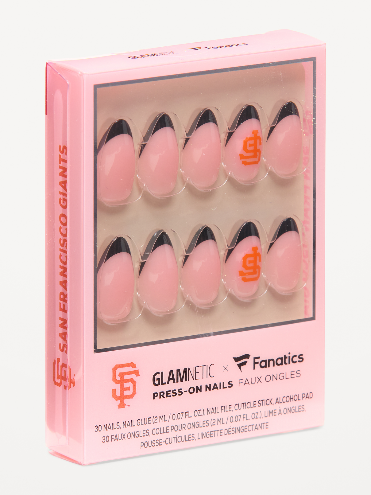 Image 1 of 2, cuticle stick, double-sided nail file, 30 nails (15 inclusive sizes, 30 pieces), nail glue (2 mL / 0.07 fl. oz.), alcohol pad, each wear lasts up to 2 weeks, waterproof and customizable, Product #916104