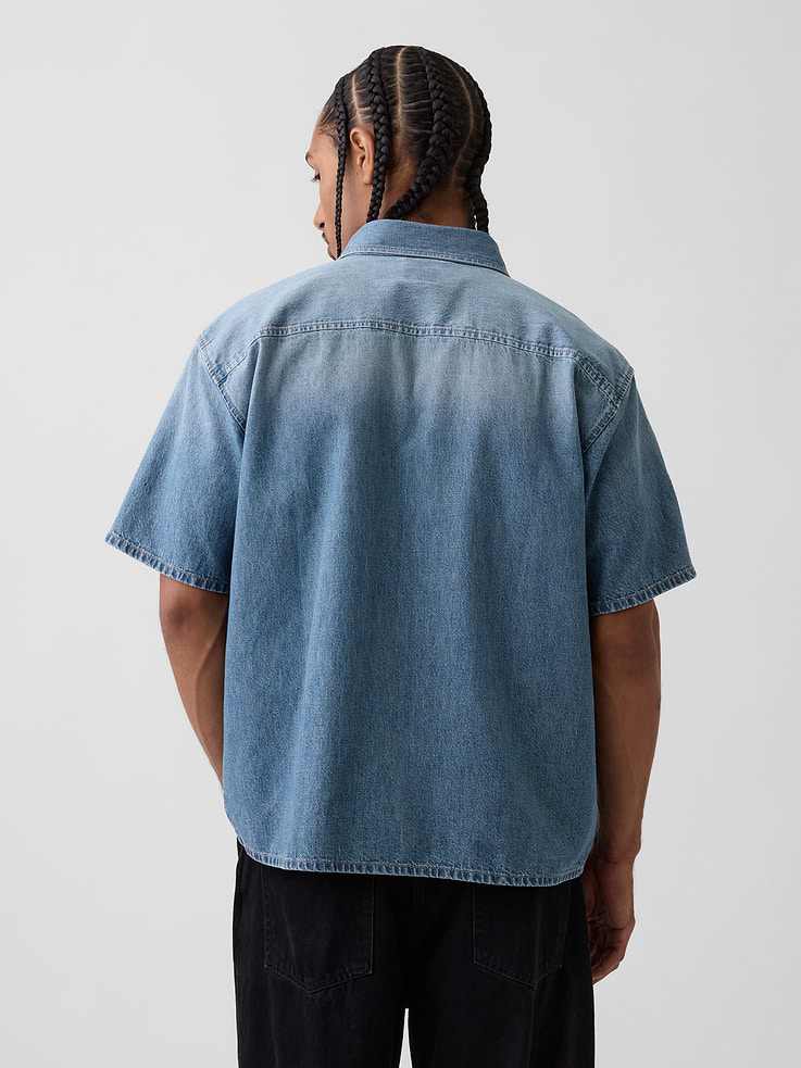 Image number 3 showing, Denim Relaxed Shirt