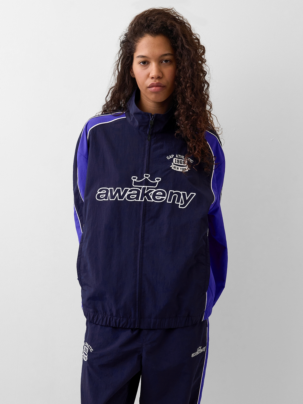 Gap × Awake NY Recycled Oversized Track Jacket | Gap