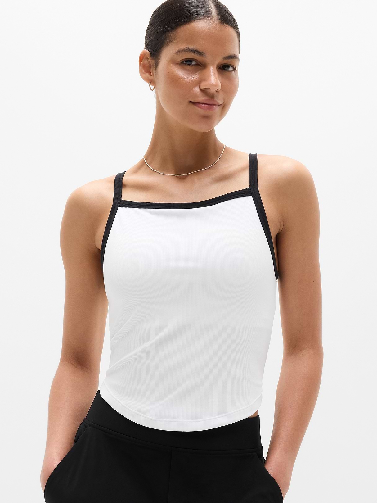 Signature Rib Apron Support Top | Athleta