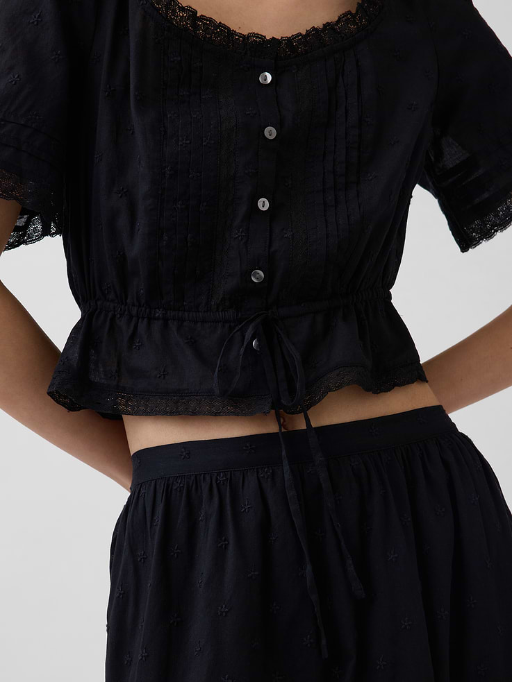Image number 4 showing, Lace-Trim Maxi Skirt