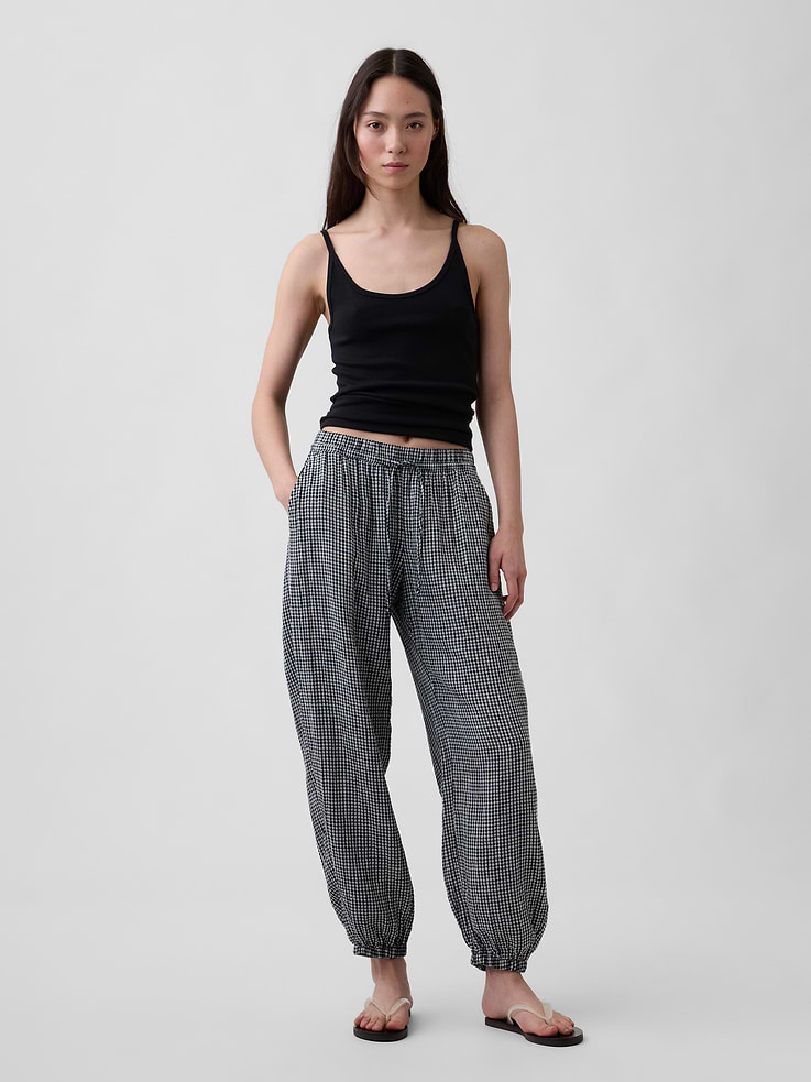 Image number 6 showing, Cotton Gauze Easy Joggers