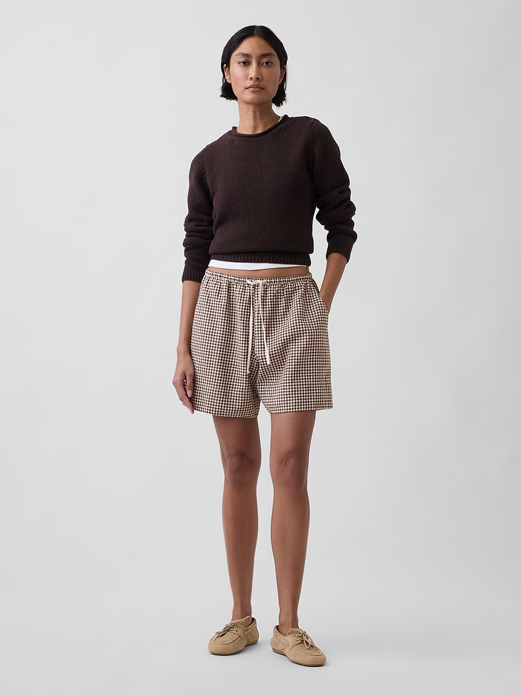 Image number 6 showing, 6" Linen-Blend Easy Shorts