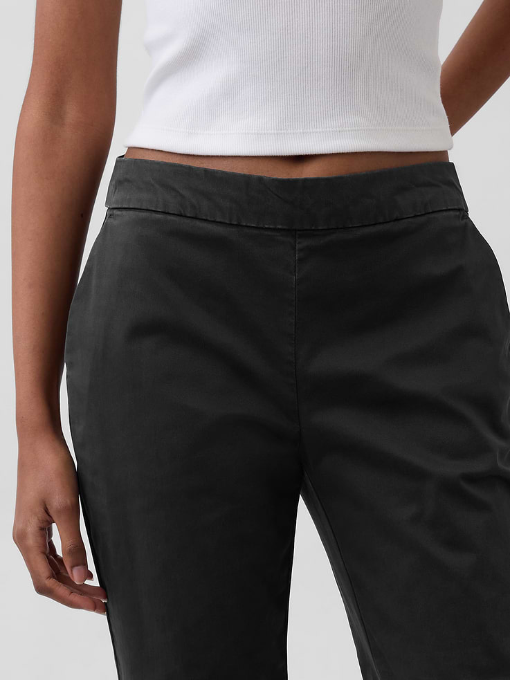 Image number 5 showing, Low Rise Fitted Flare Khakis