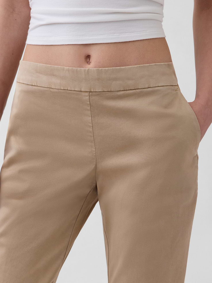 Image number 5 showing, Low Rise Fitted Flare Khakis