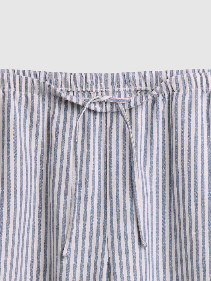 Image number 5 showing, Linen-Blend Easy Wide-Leg Pants