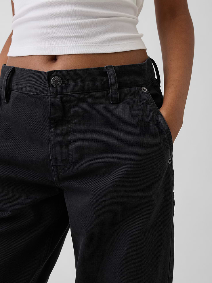 Image 5 of 6, Low Rise '90s Loose Khakis