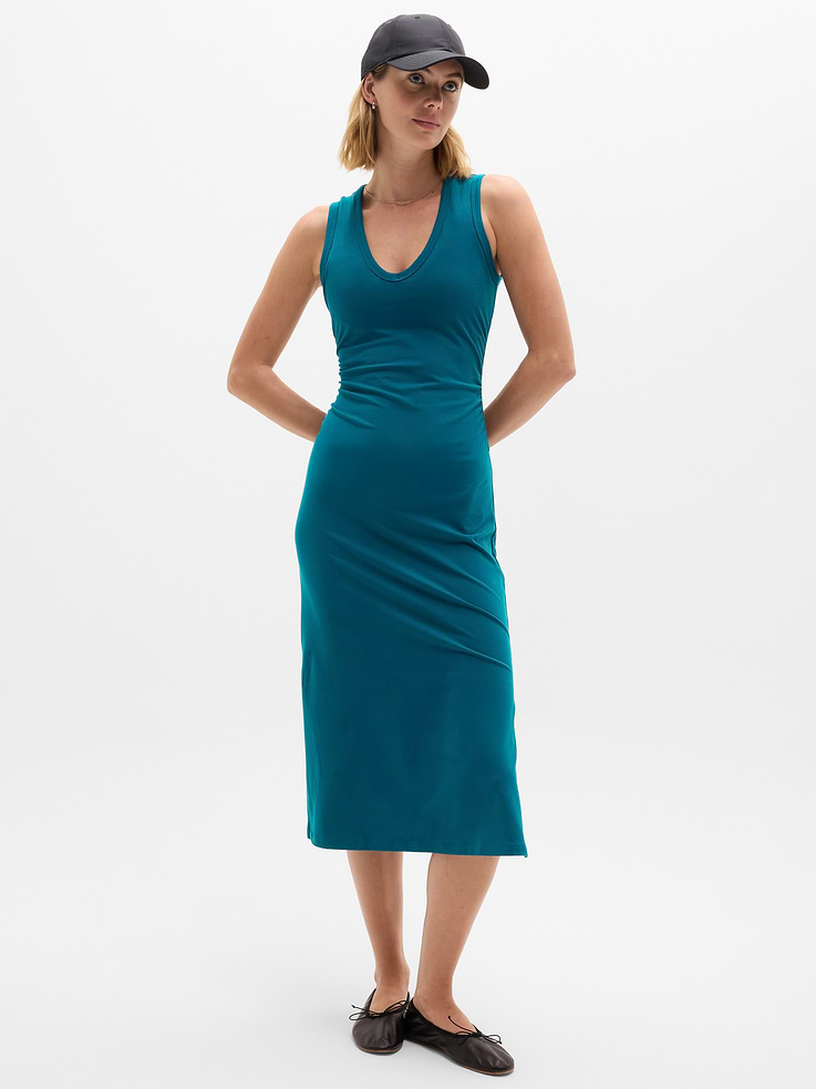 Image number 5 showing, Essential V-Neck Midi Dress