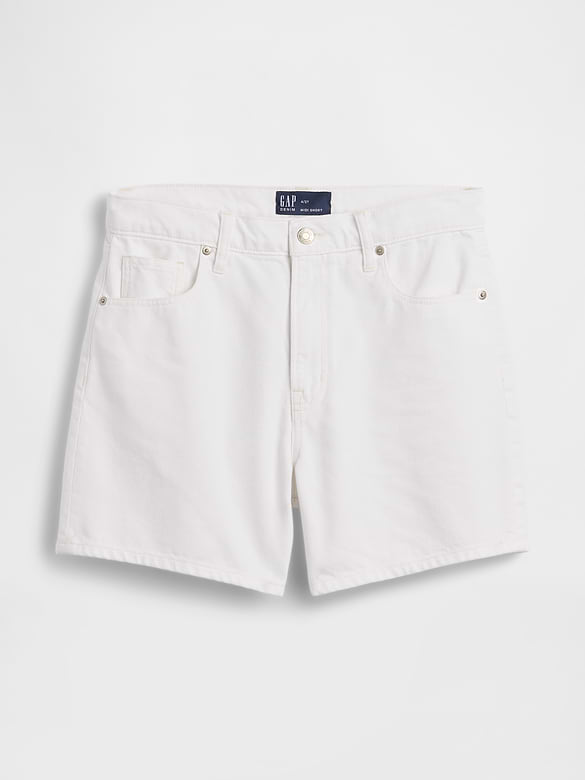 Denim Midi Shorts