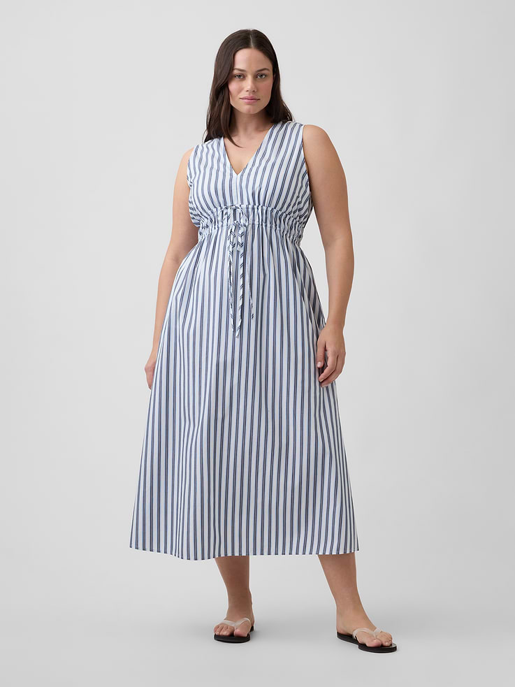 Image number 4 showing, Sleeveless Tie-Front Maxi Dress