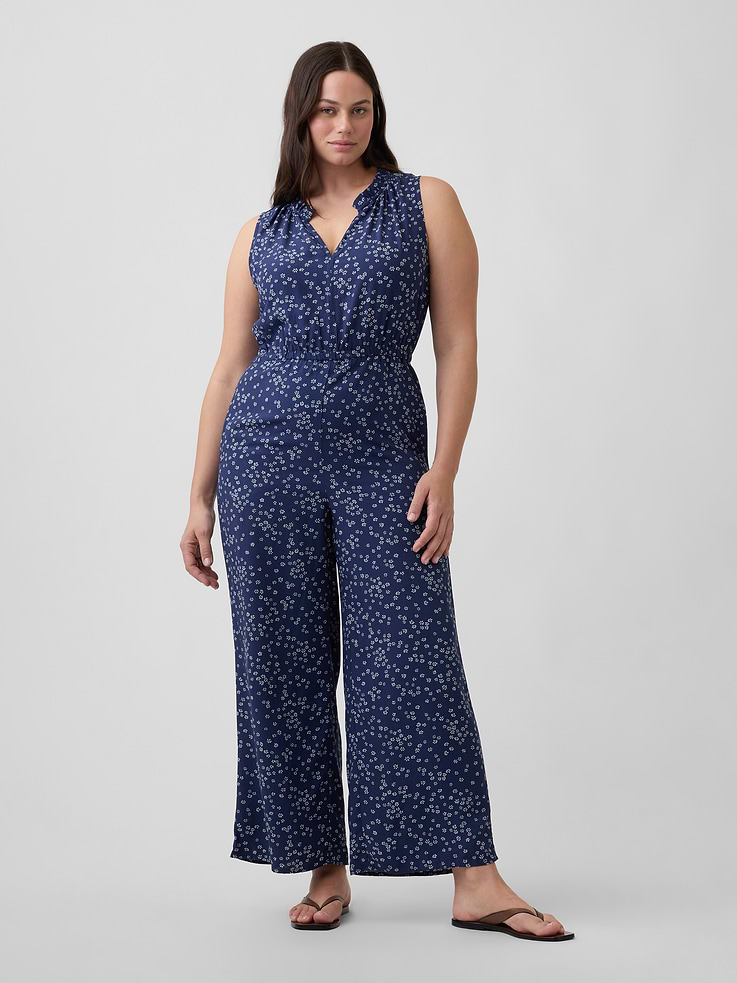 Image number 4 showing, Sleeveless Wide-Leg Jumpsuit