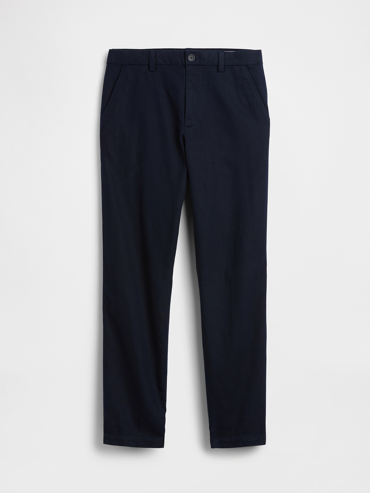 Linen-Cotton Relaxed Straight Trousers | Gap