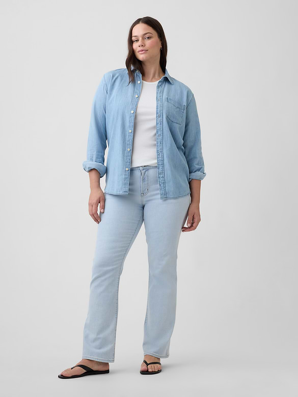 Mid Rise Boot Jeans