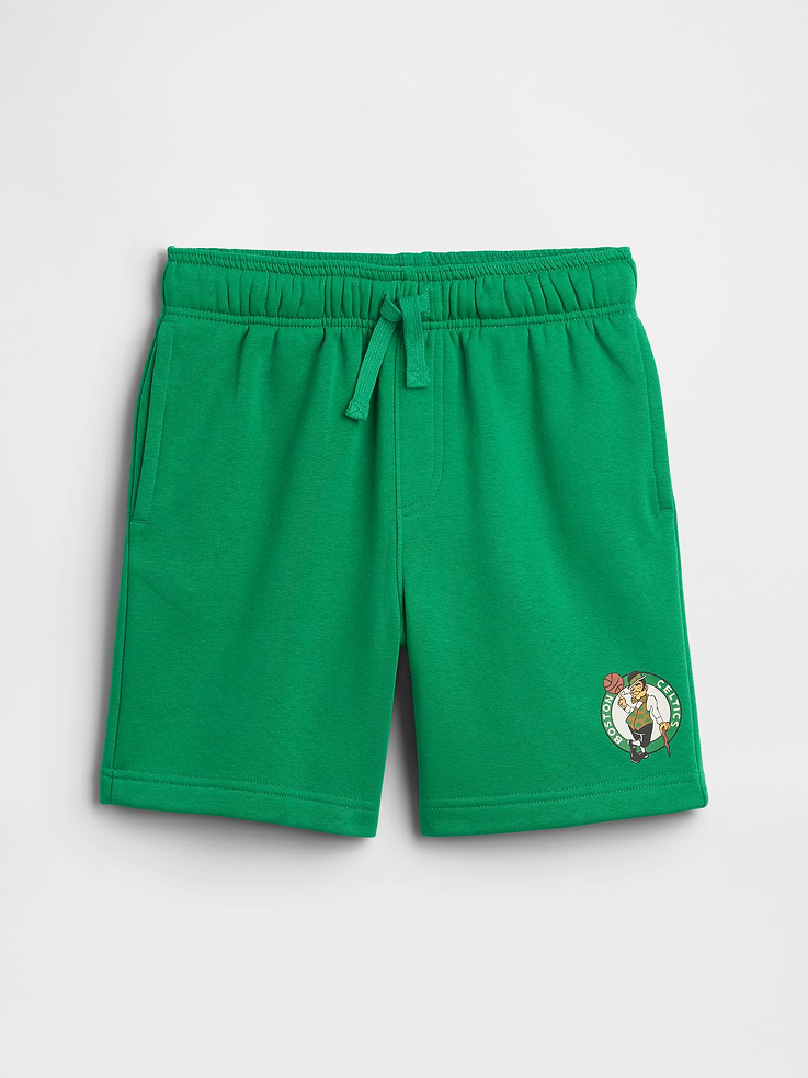 Image 1 of 3, This product is made with/contains 23% recycled polyester. Compared to virgin materials, using recycled materials helps reduce resource use and waste., Soft, comfy fleece., Drawcord ties at elasticized waist., On-seam pockets., NBA team graphic at hem., Product #1178588