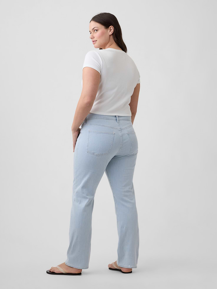Image number 6 showing, Mid Rise Stripe '90s Slim Straight Jeans
