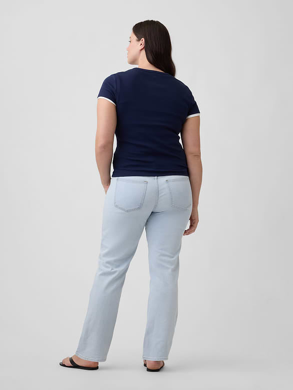 Low Rise '90s Slim Straight Jeans