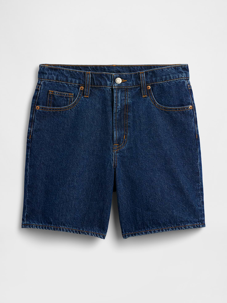 Image number 7 showing, Denim Midi Shorts