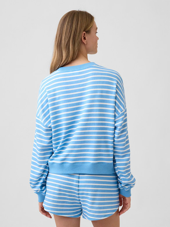 Relaxed Wedge French Terry Sweatshirt