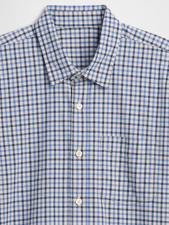 Stretch Poplin Shirt in Standard Fit
