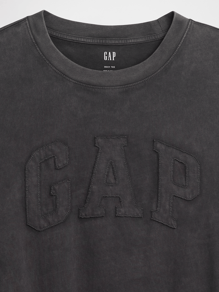 Image 4 of 5, Everyday Soft Boxy Gap Logo T-Shirt