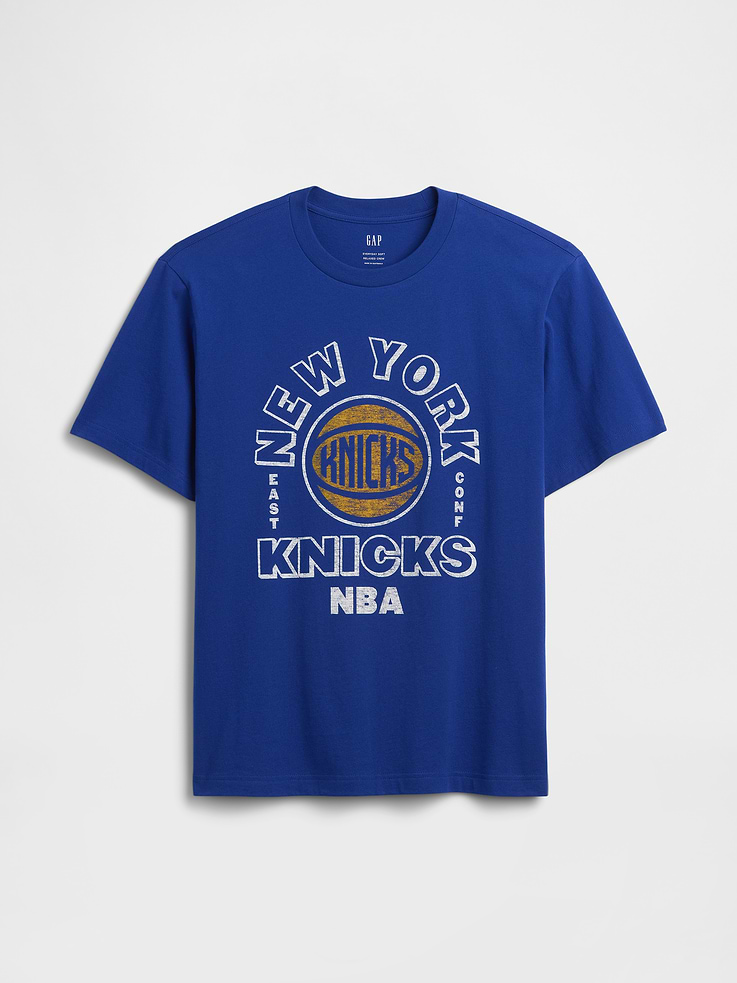 Image 5 of 6, Adult NBA New York Knicks Relaxed Graphic T-Shirt