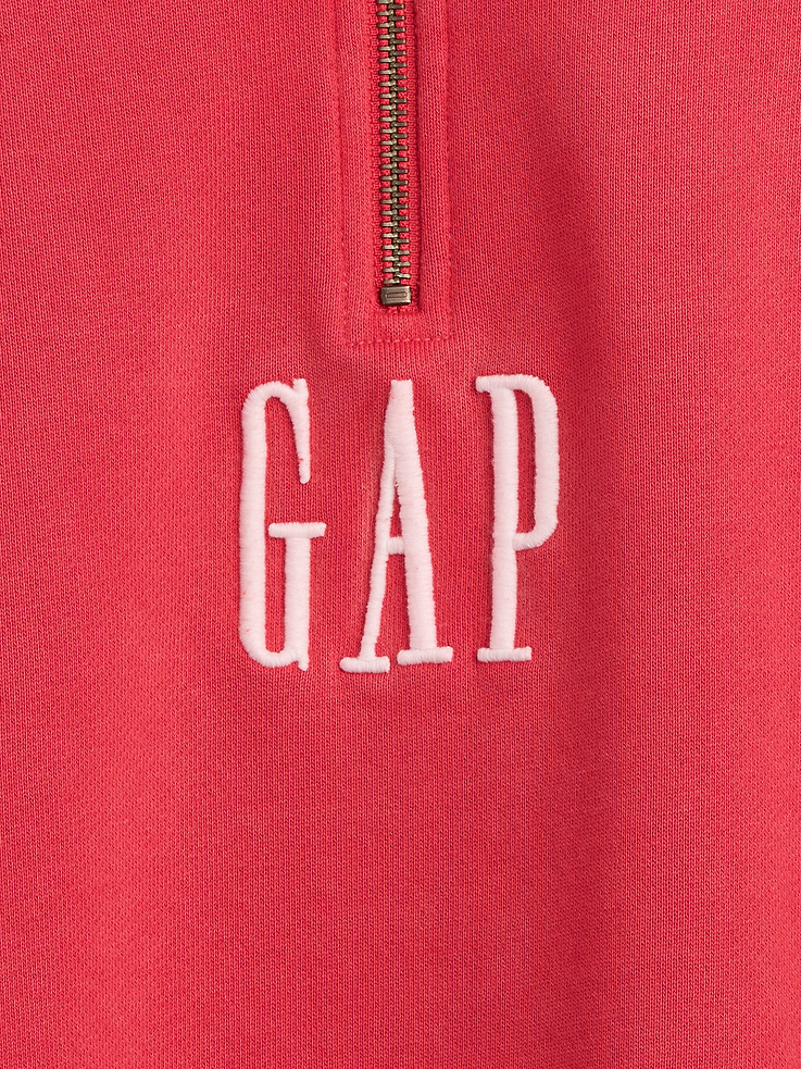 Image number 4 showing, Heavyweight Oversized Logo Quarter-Zip Pullover