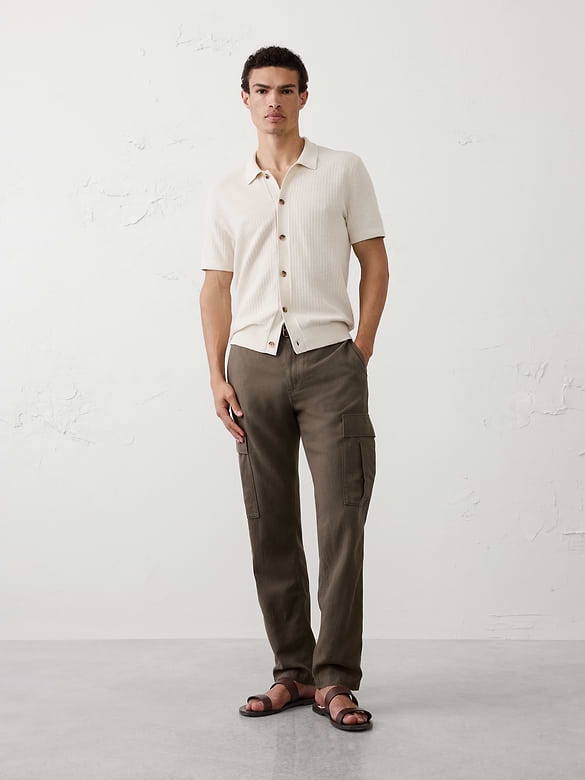 Textured Sweater Polo