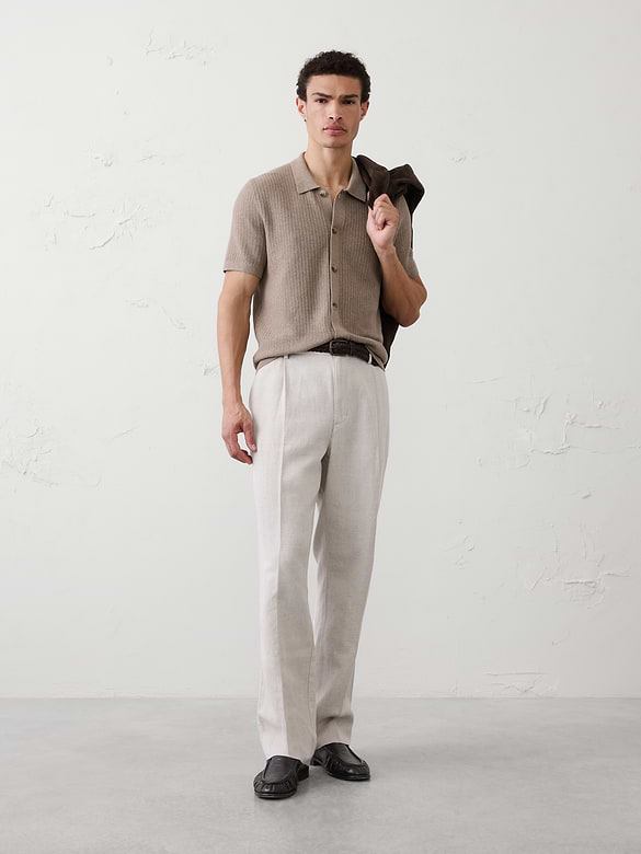 Textured Sweater Polo