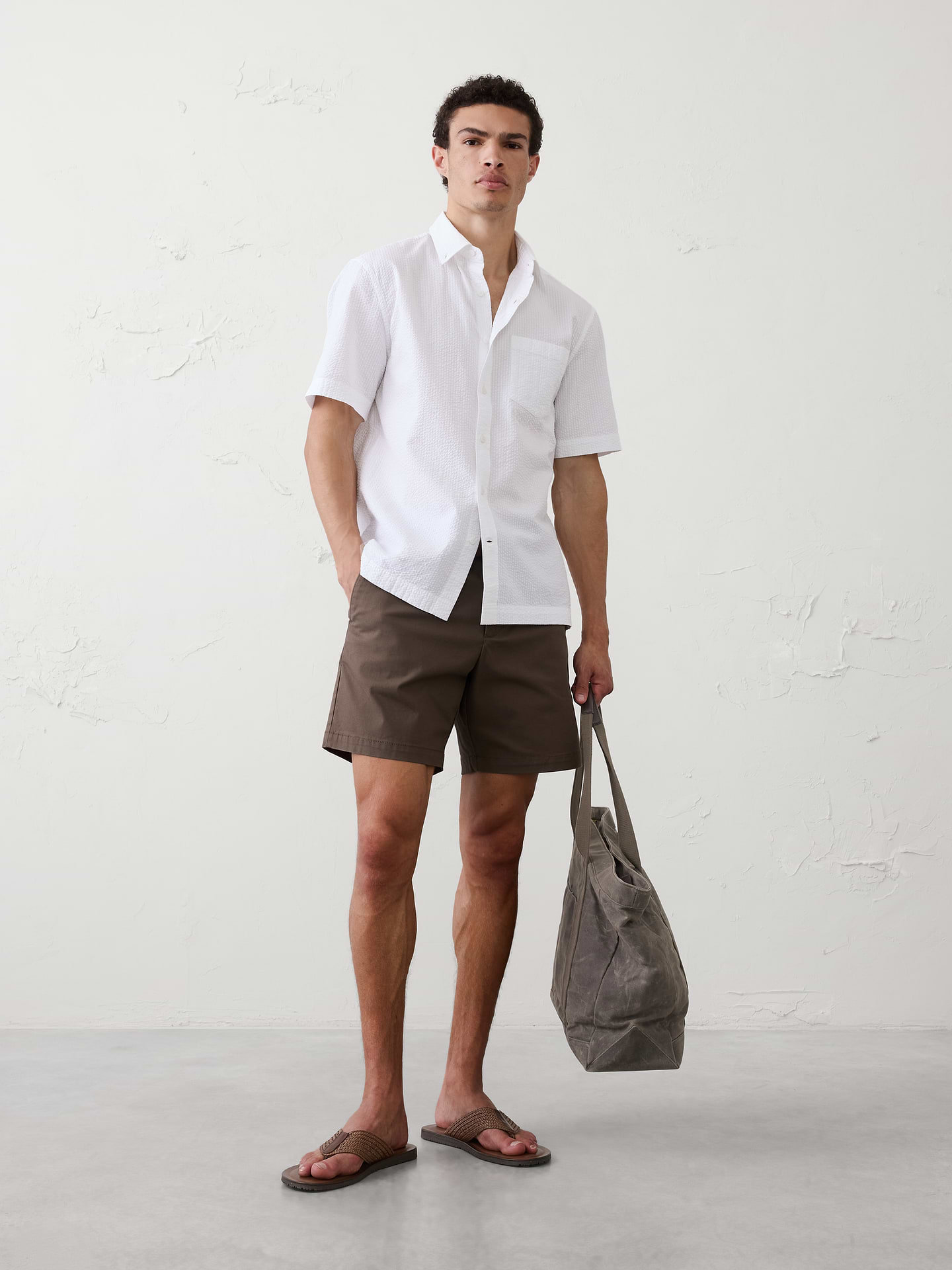 Image number 1 showing, Standard-Fit Seersucker Shirt