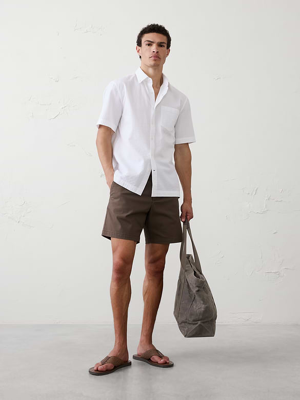 Standard-Fit Seersucker Shirt