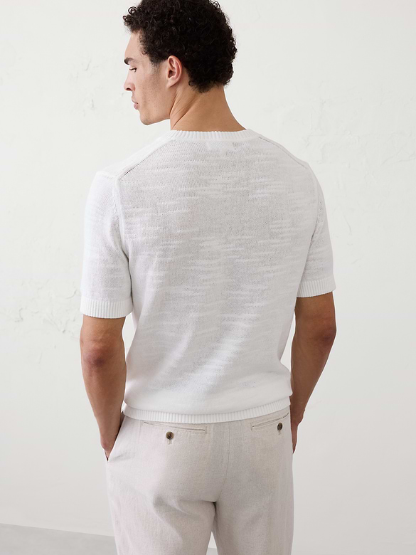 Slubby Cotton Sweater T-Shirt
