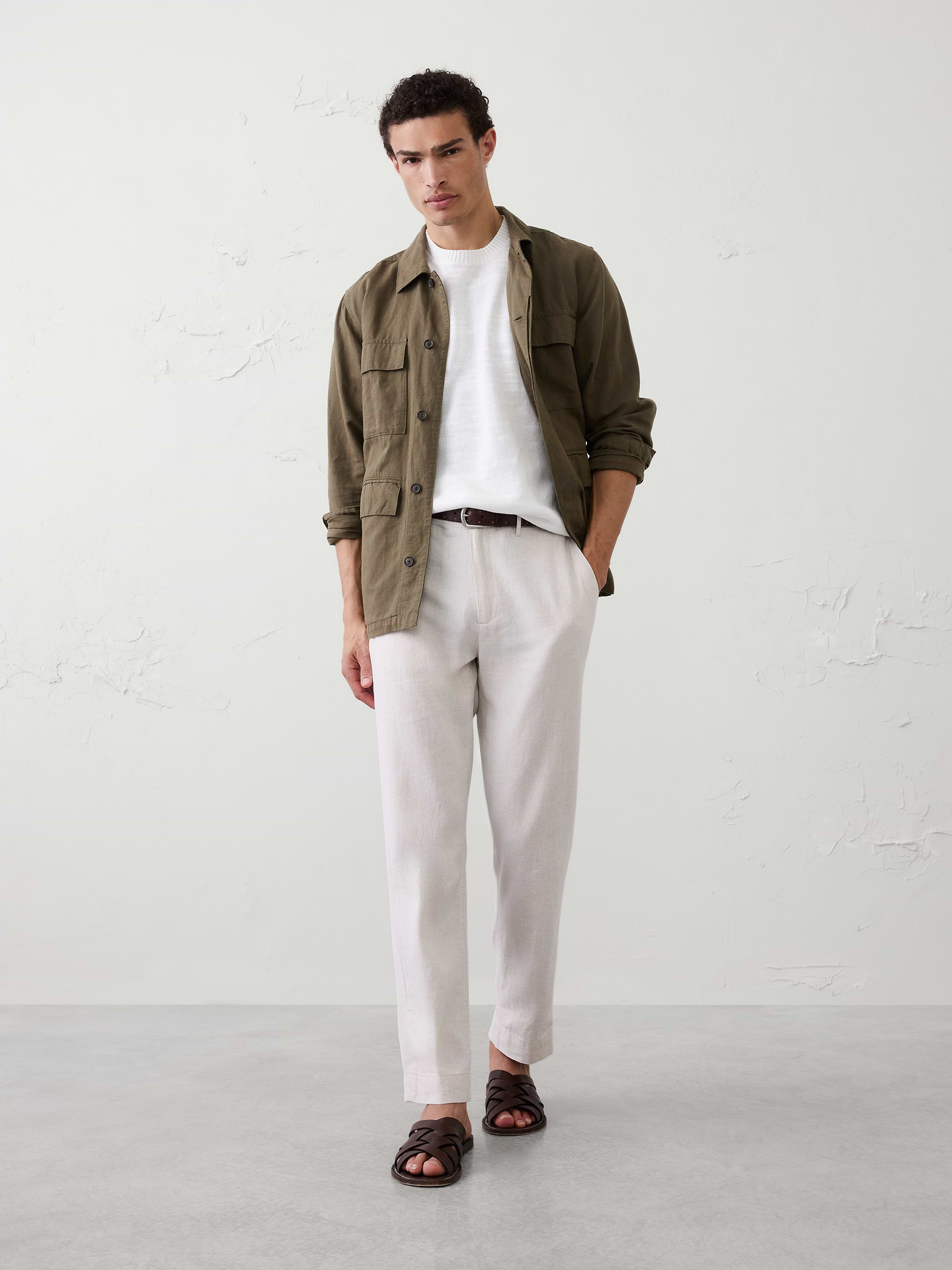 Image number 3 showing, Slubby Cotton Sweater T-Shirt