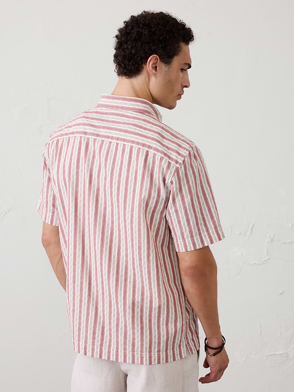 Standard-Fit Seersucker Shirt